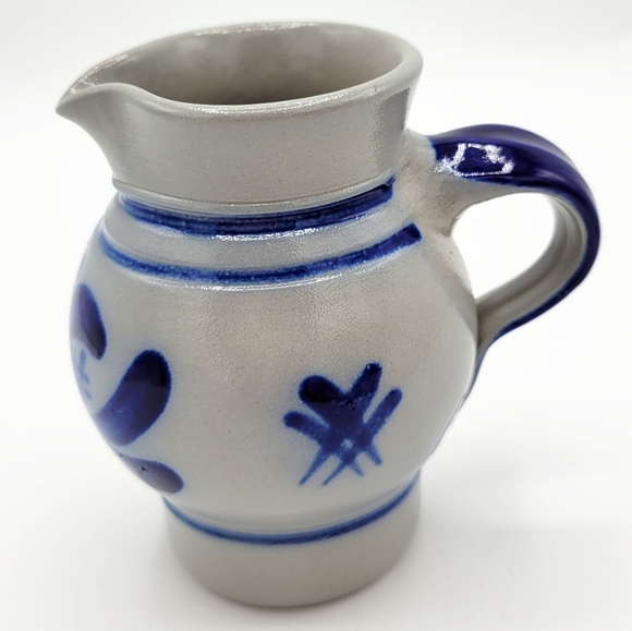 Vintage Salt Glaze Pottery Creamer Handarbeit - Picture 2 of 8